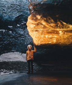 Photos Capture Glowing Ice Walls Deep Underground in Iceland