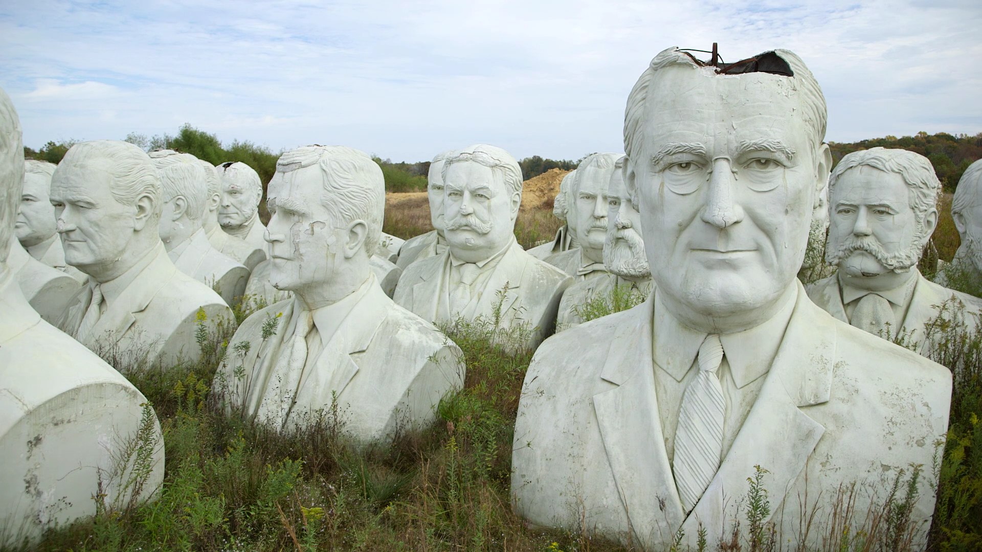 You Can Take a Photo Tour of a Field Full of Giant President Heads